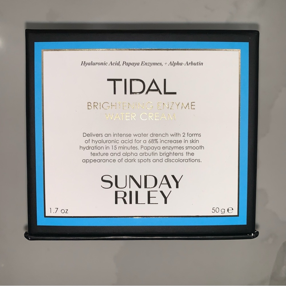New Sunday Riley Tidal Brightening Enzyme Water Cream